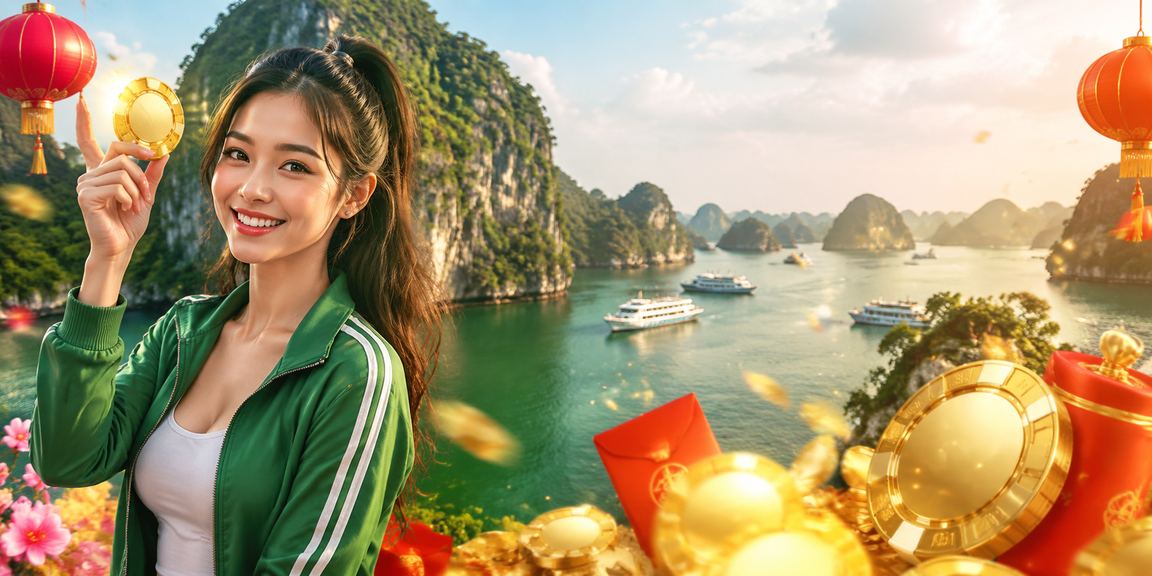 Cảnh đèn lồng lung linh tại vịnh Hạ Long gợi lên không khí lễ hội giải trí và thể thao sôi động